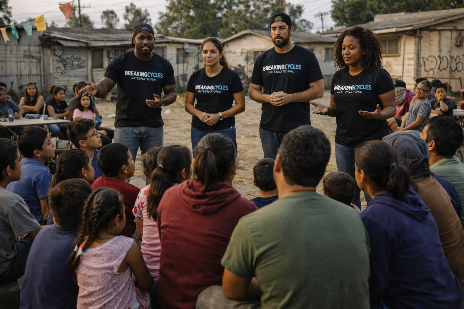 Mentors giving a speech
