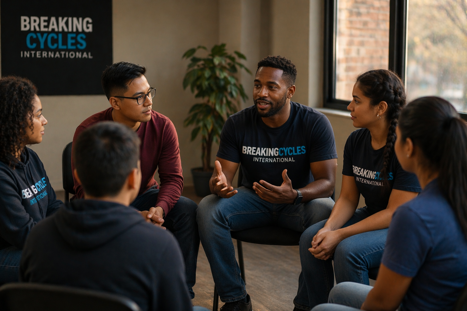 Community mentorship and support session